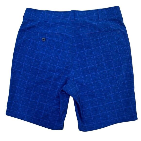 PGA Tour Apparel Chino Performance Golf Shorts Men's Size 34 Blue Flat Front - Picture 6 of 6